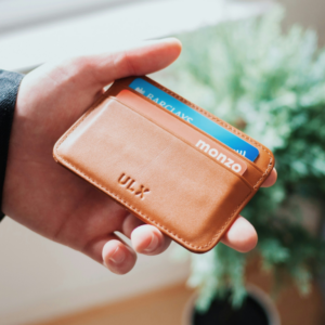 Mens wallet with cards